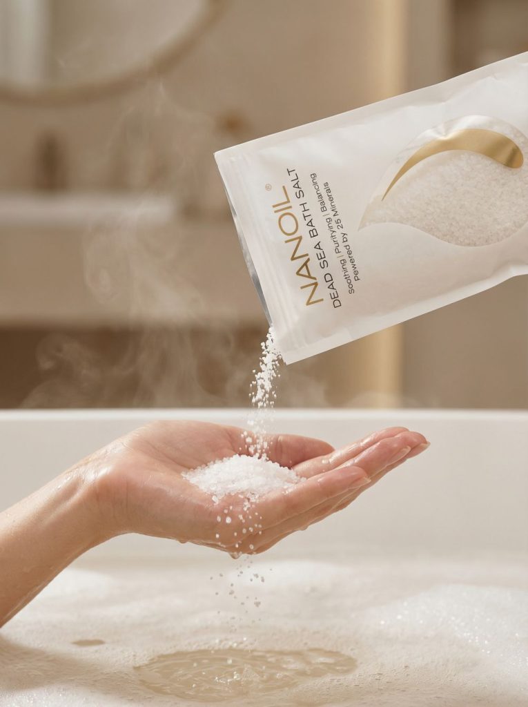 baño con sal de mar nanoil